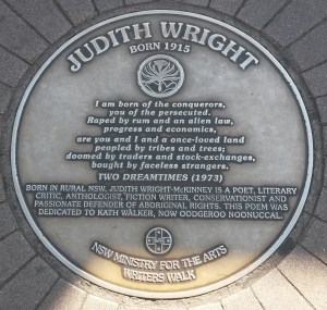 JudithWrightPlaque